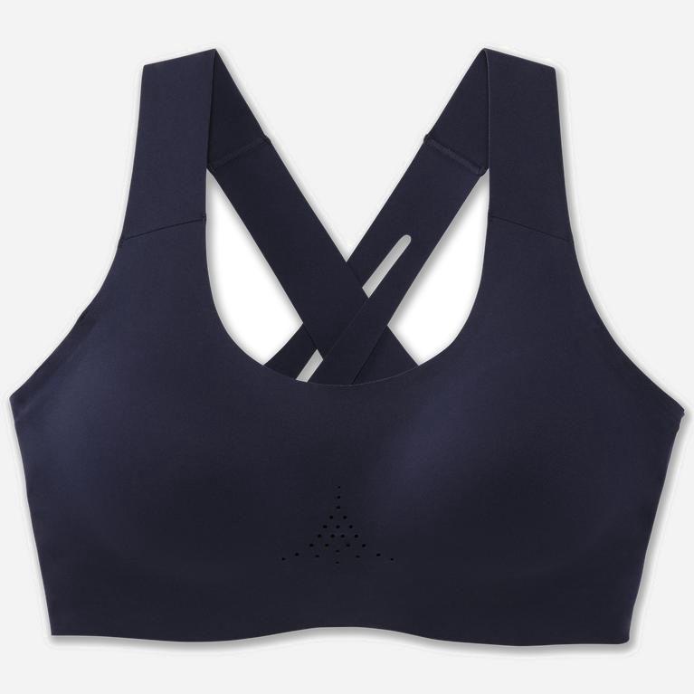 Brooks Dare Crossback 2.0 NZ - Women's Sports Running Bra - Navy (56748-XHOC)